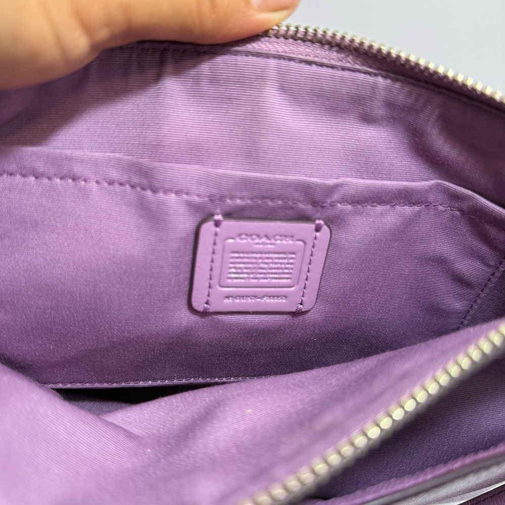 Coach Lavender Crossbody - Textured Saffiano Leather - Picture 6 of 9
